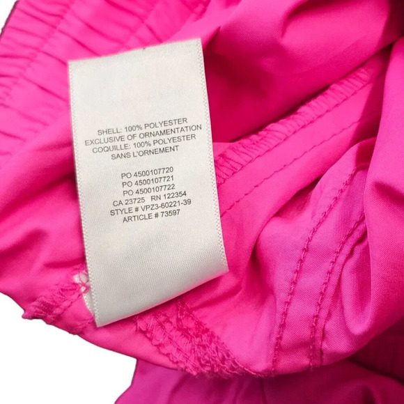 Aritzia TNA Parachute Cargo Wind Pants  Size XS Hot Pink Toggle Waist Joggers - Picture 13 of 13